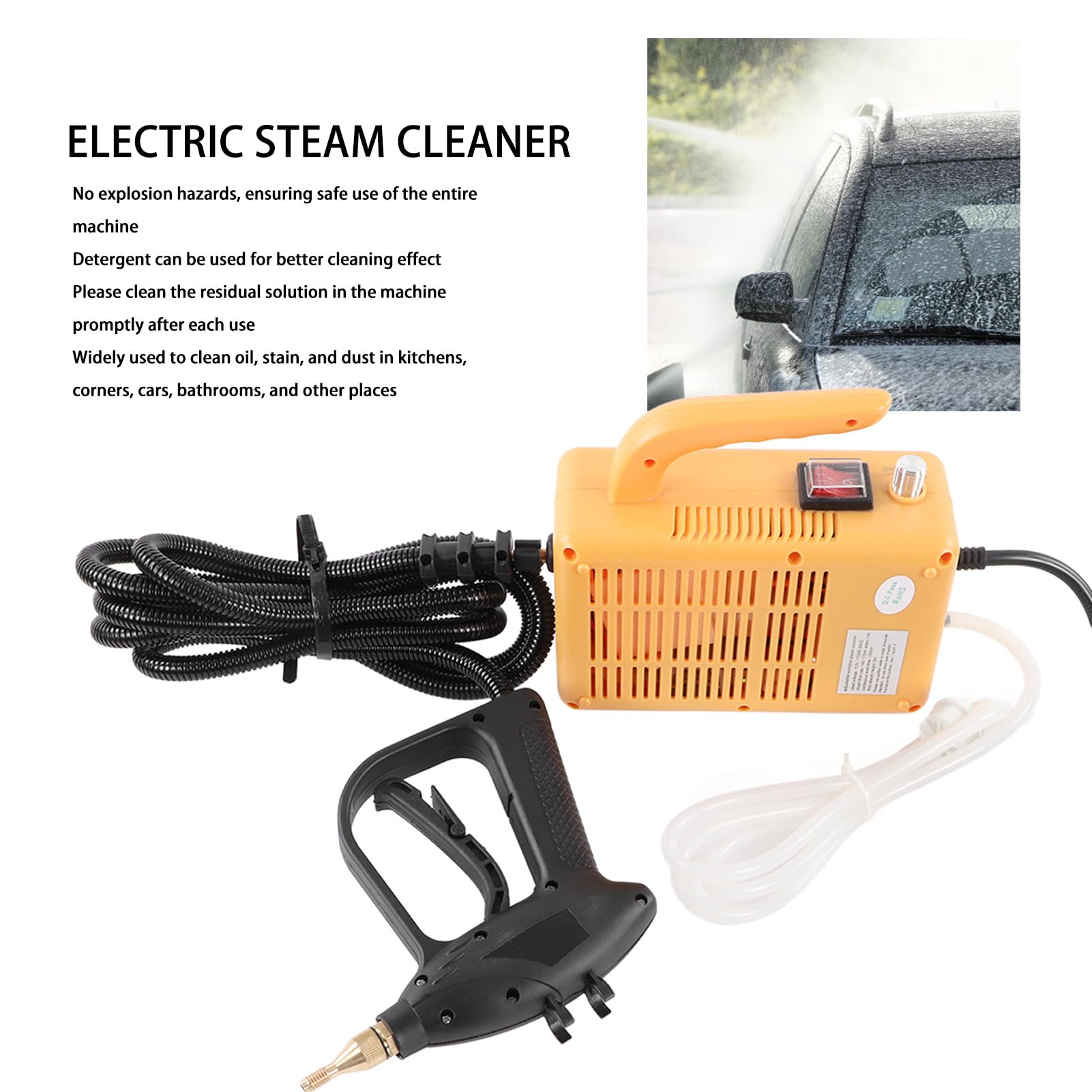 Amazon | FLEXMAN 1700W ハンドヘルドスチームクリーナー 流量